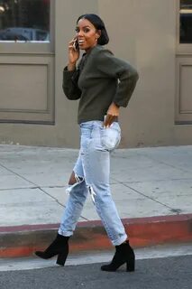 Kelly Rowland Wears RE/DONE Levi’s Jeans - The Jeans Blog