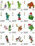 18 GRINCH EMBROIDERY DESIGNS CHRISTMAS REINDEER HOLIDAYS Mac
