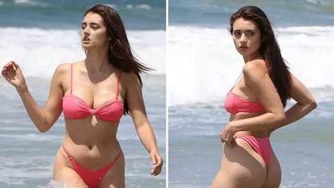 Sarah Curr Shows Off Her Curves in Sexy Pink Bikini - Newcel