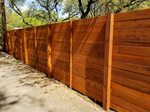 Custom Wood Fence Austin TX Horizontal Cedar & Picket Fences