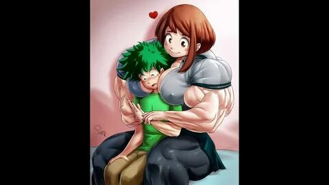 Muscle Ochako and Deku - YouTube