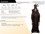 Cultist by Almega-3 Dnd monsters, Monster cards, Dungeons an