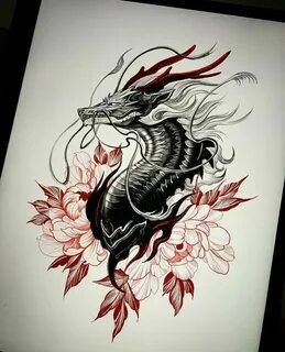 Pin by Marishka Minich on Tatoo Dragon tattoo drawing, Japan