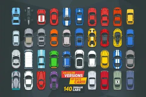 35 Top Down Cars for 2D Racing Game - CraftPix.net