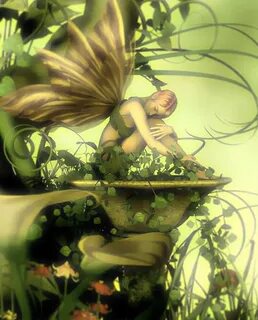 Green Sleepy Fairy picture by serfizban Fairy artwork, Fairy
