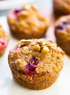 Pumpkin cranberry muffins are delicious and full of warm spi