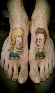 Fuß Beavis Butthead Tattoo von Pure Ink Tattoo