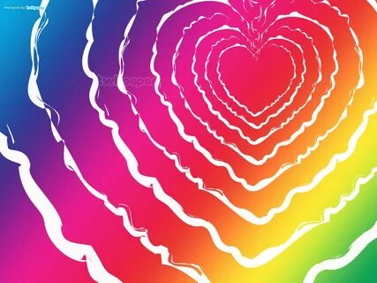 Hearts-Wallpaper Heart wallpaper, Rainbow heart, Heart backg