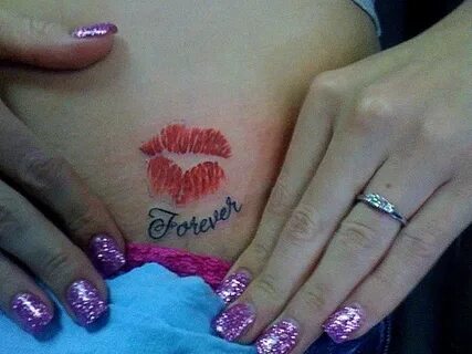 Love the lips tattoo...thinking of getting it on my butt che