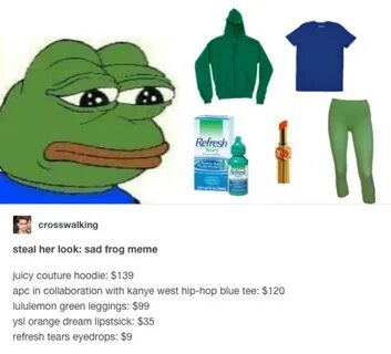 Sad Pepe Steal Her Look / Steal His Look Know Your Meme