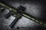OD Green 7 MAD Black on a Jones Arms PCC - Mad Custom Coatin