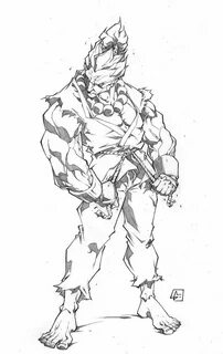 Street Fighter Akuma Drawing