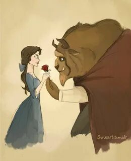 Beast gives belle a rose Beauty and the beast, Disney fan ar