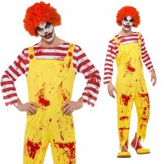 Ronald McDonald убийца клоун страшный Хэллоуин мужские клоун