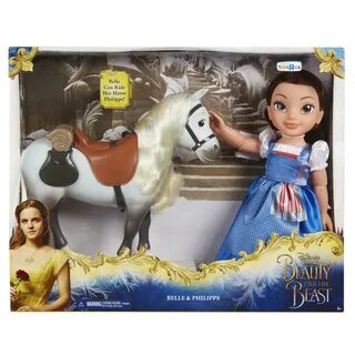 Disney Beauty and the Beast Belle Blue Dress Doll With Horse