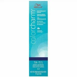 Salon Hair Wella Color Charm Demi Permanent 7a - 7/1 Medium 