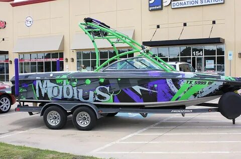 Mobius Boat Wrap Graphics Boat wraps, Boat, Pontoon boat