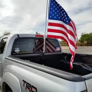 Show off your RED WHITE & BLUE with our Bed Rail Flag Mounts