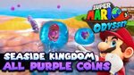 All 100 Purple Coins in Seaside Kingdom Guide Super Mario Od