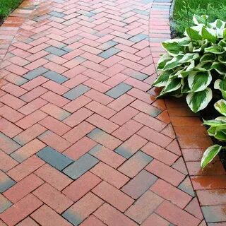 How to Lay a Brick Path Brick path, Brick pathway, Brick gar