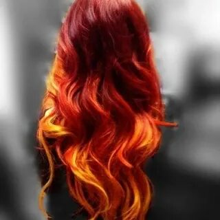 Amazing Ombre look - Violet - Red - Orange - Yellow Orange o