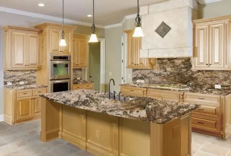 Installing Maple Kitchen Cabinets With Granite Countertops -