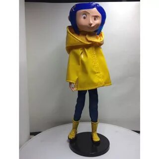 HOT Movie Coraline & the Secret Door NECA Raincoat PVC Actio