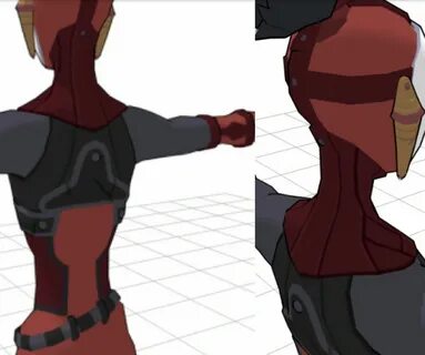 Yiga Clan model torso costume suit details exported from Zel