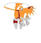 Sonic slid into the booth next to Tails. Description from pi