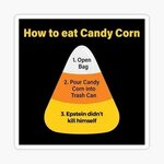 "Epstein Candy Corn" Sticker by Rekked Redbubble