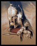 Leonidas_by_TheAphex Art, Spartan warrior, Fan art