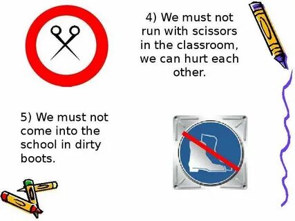 Презентация к уроку английского языка "Our Class Safety Rule