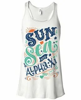 Sun Sea and Alpha Xi - Alpha Xi Delta Spring Break Tank Beac