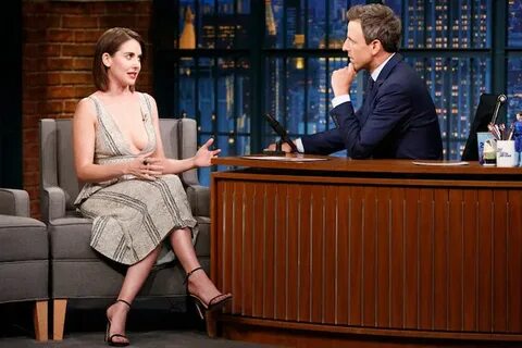 Alison Brie Takes the Plunge on "Late Night with Seth Meyers