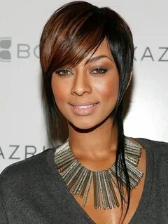 Pixie haircut with long strands of Keri Hilson #hairstyles #