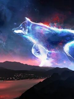 Wolf Galaxy Wallpaper posted by Ethan Sellers