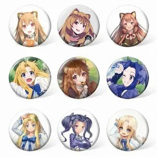 Tate no Yuusha no Nariagari anime brooches pins set(9pcs a s