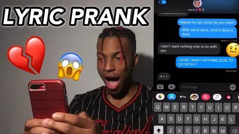 SONG LYRIC PRANK ON BOYFRIEND (LEADS TO REAL BREAK UP) - You