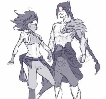 I drew akali and kayn recently what do you guys think - Funn