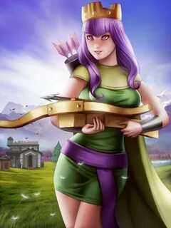 Pin by GETYOURQUOTA on clash royale Archer queen, Queen anim