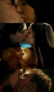 Damon and Elena Kisses - Damon & Elena tagahanga Art (329985