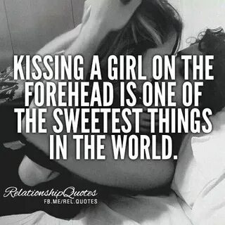 My boyfriend kisses me on my forehead or head whenever we pa