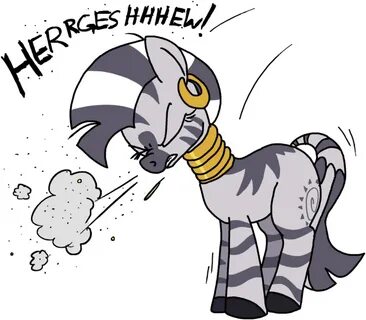 Zebra Sneeze By Psfforum - Cartoon - (966x827) Png Clipart D