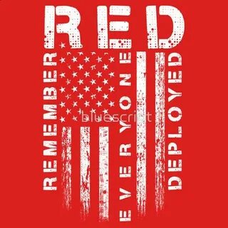 Red Friday - Remember Everyone Deployed Fitted V-Neck T-Shir