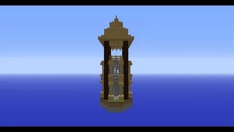 How to Build a Simple Watch Tower in Minecraft - YouTube