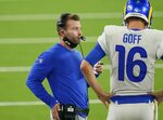 Sean McVay vows to "do a better job" keeping his mask on - P