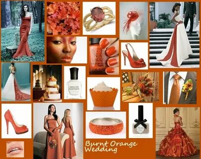 Tangerine Chic' Burnt orange weddings, Orange wedding, Weddi