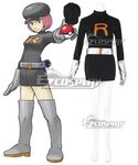 Pokemon Team Rocket Grunt Female Cosplay Costume - A Edition