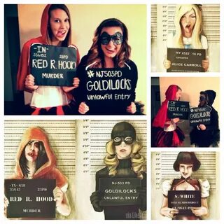 DIY Costumes. Dark Goldilocks and Red Riding Hood-mugshots D