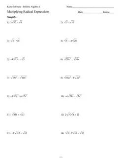 √ 20 Dividing Radical Expressions Worksheet Simple Template 